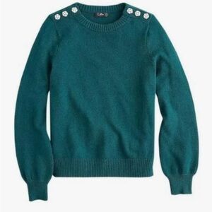 J. Crew sweater with jeweled buttons NWT